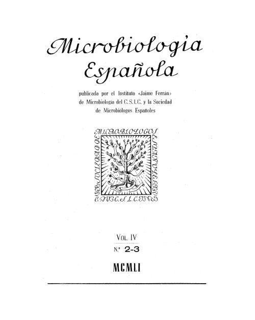 Vol. 4 nÃºm. 2 y 3 - Sociedad EspaÃ±ola de MicrobiologÃ­a