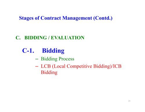 Introduction to Contract Management - Pakistan Engineering Council