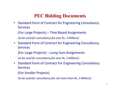 Introduction to Contract Management - Pakistan Engineering Council