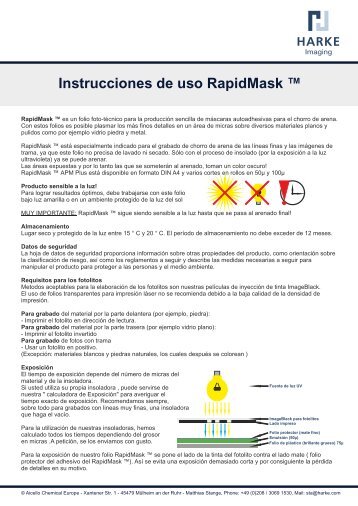 Instrucciones de uso RapidMask â¢