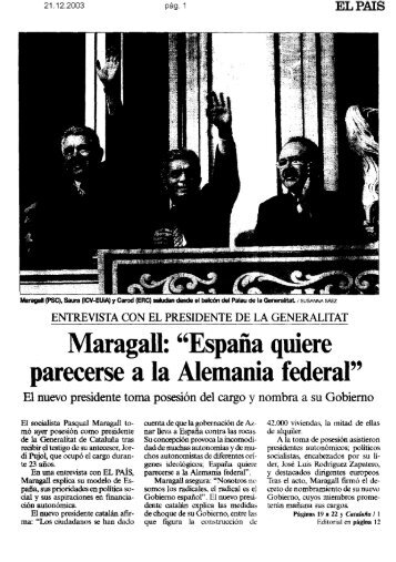 EL PAIS - Pasqual Maragall