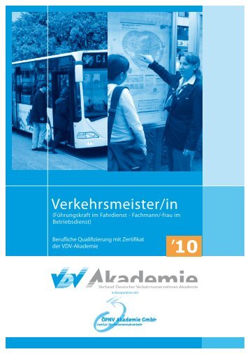 Verkehrsmeister/in - VDV-Karriere