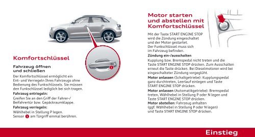 Kurzanleitung Q3 - Audi