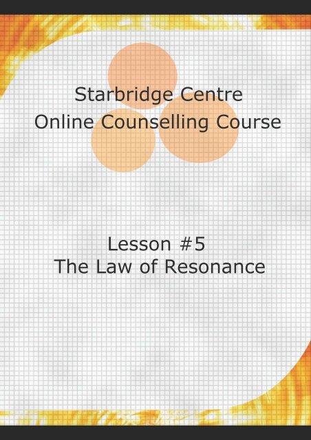 The law of resonance - Starbridge Centre