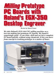 Milling Prototype PC Boards with Roland's EGX-350 ... - Roland DG