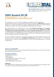 Leistungsverzeichnis SIMO DS-FB - SIMO TriAL