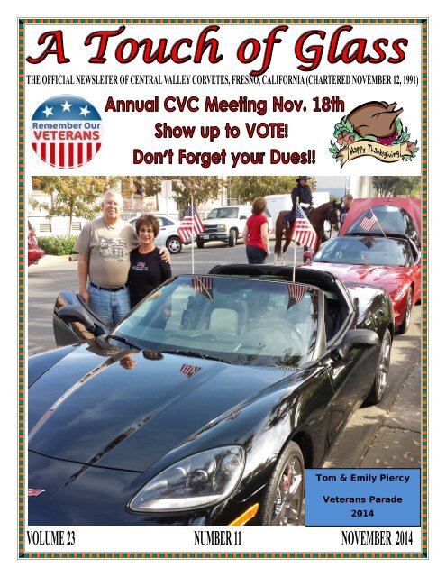 Central Valley Corvettes - November 2014 Magazine