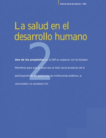 La salud en el desarrollo humano - FundaciÃ³n UNIDA