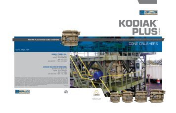Kodiak Plus cone crushers - KPI-JCI