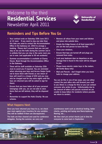 April 2011 Residential Services E Newsletter.pdf - DocuShare