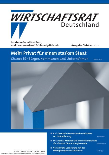 Ausgabe Oktober 2012 8,61 MB - PDF - Wirtschaftsrat der CDU e.V.