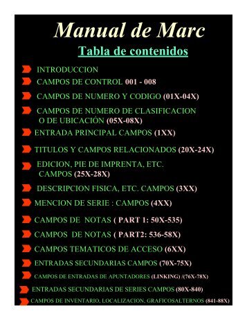 Manual de Marc - Biblioteca Central