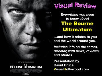 The Bourne Ultimatum - Visual Hollywood