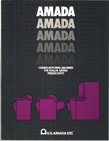 Amada Notcher Brochure - Sterling Machinery