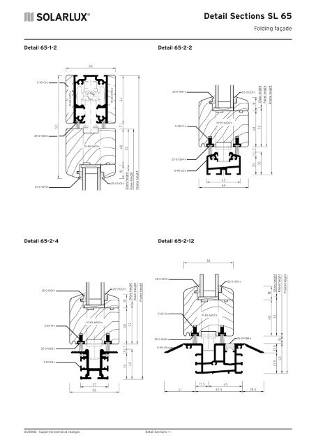 Detail Sections SL 65 - Lito Byg A/S