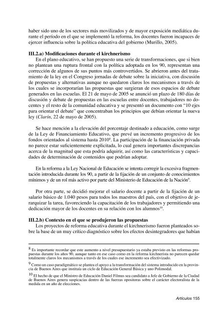 Condicionantes y motivaciones en dos procesos de reforma - UCES