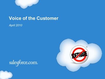 Voice of the Customer - Salesforce.com