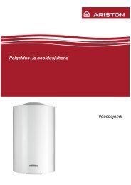 Paigaldus- ja hooldusjuhend Veesoojendi - New Page 1