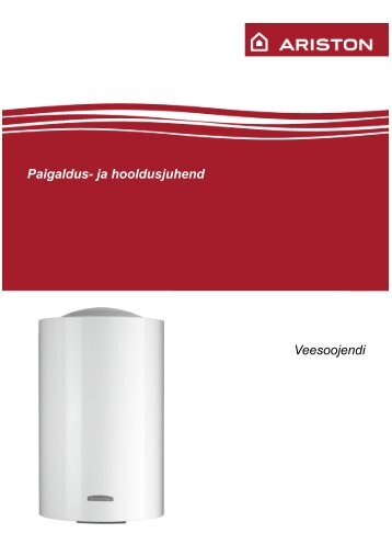 Paigaldus- ja hooldusjuhend Veesoojendi - New Page 1