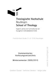 www .th - Theologische Hochschule Reutlingen