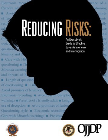 Reducing Risks: An Executive's Guide to Effective Juvenile Interview ...
