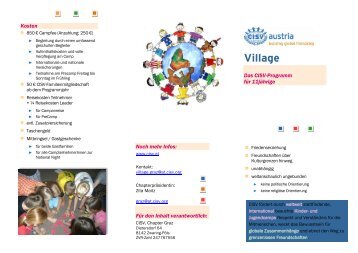 Info Graz Village - CISV