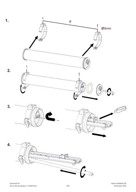 DARWIN 100 Notice de montage - Sammode