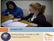 Starting Strong: A Guide to ORR Project Implementation