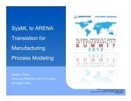SysML to ARENA Translation for Manufacturing Process ... - GPDIS