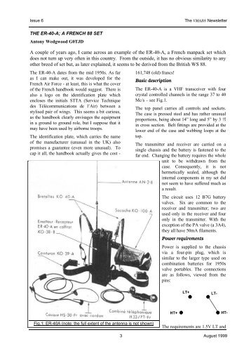 The ER-40-A - VMARSmanuals