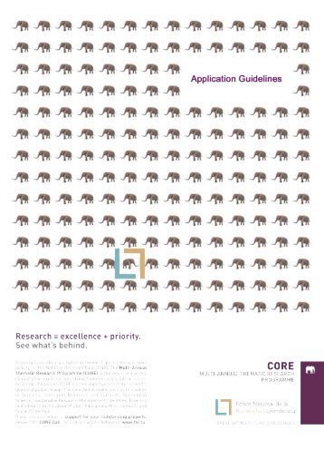 CORE 2013 Application Guidelines - FNR