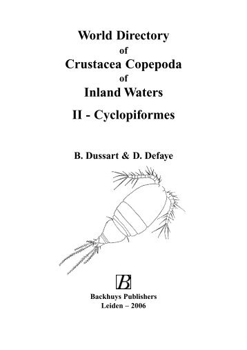 World Directory Crustacea Copepoda Inland ... - Luciopesce.net