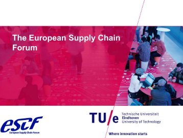 The European Supply Chain Forum