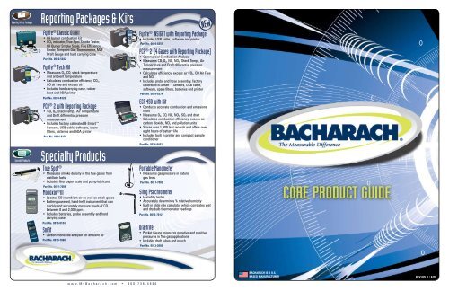 see the Bacharach Core Products Guide - om.gr