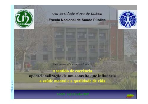 Microsoft PowerPoint 3.0 Template - Escola Nacional de SaÃºde ...