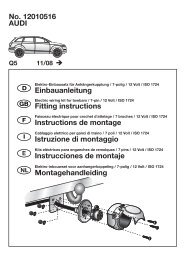 AUDI No. 12010516 Einbauanleitung Fitting instructions Instructions ...