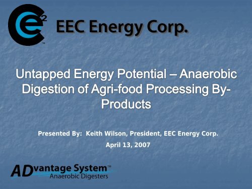 Anaerobic Digestion of Agri-food Processing By-Products