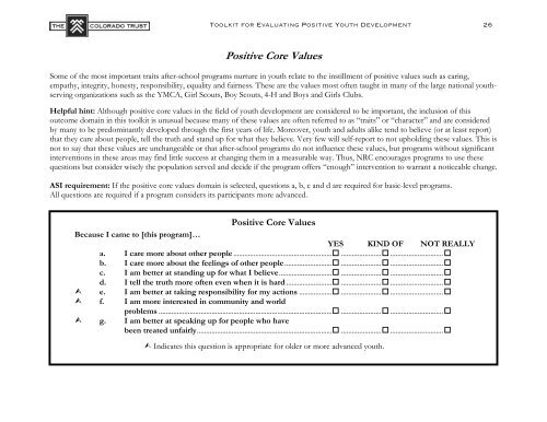 After-School Initiative's Toolkit for Evaluating