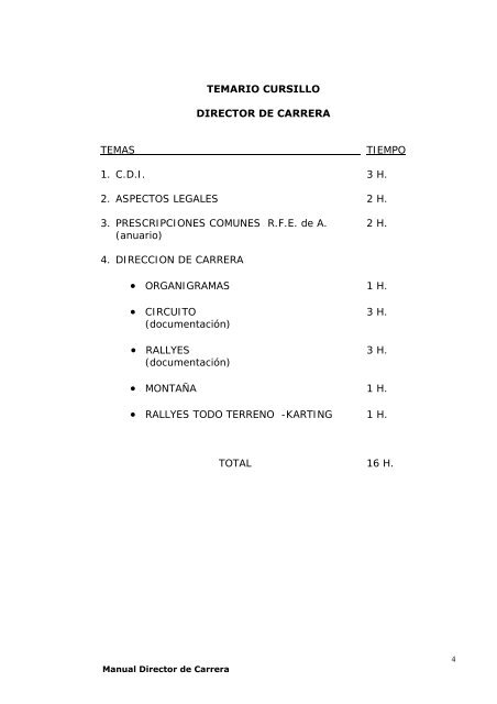 MANUAL DE OFICIALES - Circuit de Catalunya