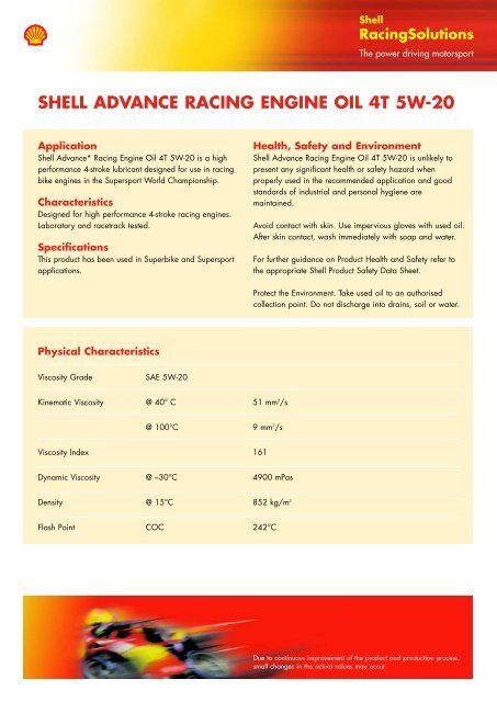 Shell Fuel Datasheets