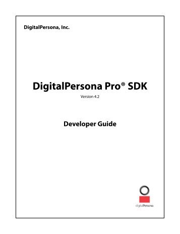 C++ Developer Guide - DigitalPersona