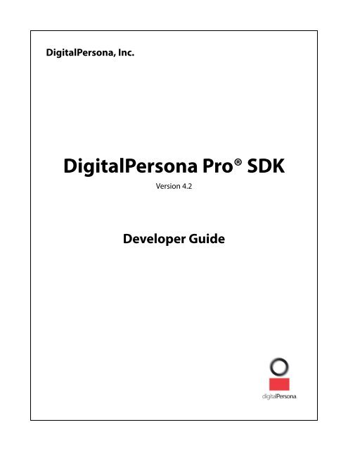C++ Developer Guide - DigitalPersona