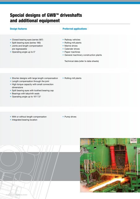 Driveshafts for Industrial Applications - GWB