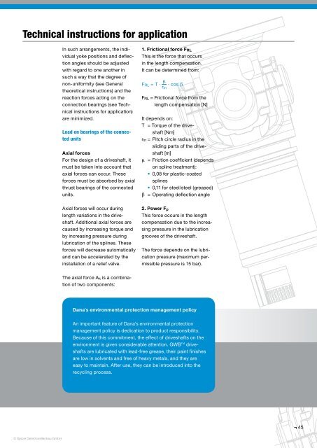 Driveshafts for Industrial Applications - GWB