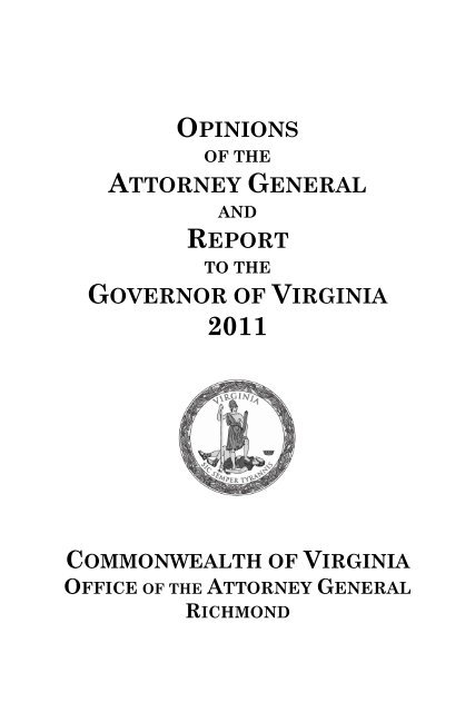 Sex Xxx Help Jagels - 2011 Annual Report - Virginia Attorney General