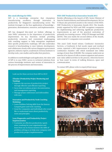 CONNECT Issue 4/2012 - Singapore Manufacturing Federation