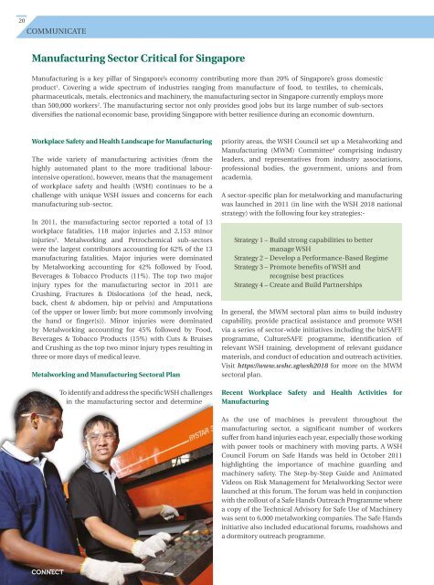 CONNECT Issue 4/2012 - Singapore Manufacturing Federation