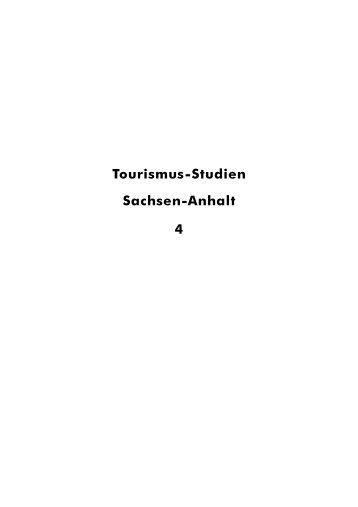 Tourismus-Studien Sachsen-Anhalt 4