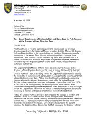 DFG letter to MID - CSPA, California Sportfishing Protection Alliance