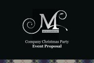 Company Christmas Party Event Proposal - Millennia Events